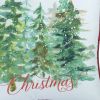 Set Of 2 18" Christmas Trees Throw Pillow Cover In Multicolor