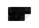 Luxe Faux Rabbit Fur Rectangular Rug 3' X 5'   - Black