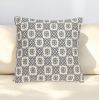 Neutral Grey Mosaic Throw Pillow
