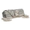 Light Blue And Stripe Handloom Throw Blanket