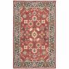 4' X 6' Red And Blue Bohemian Area Rug