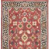 10' X 13' Red And Blue Bohemian Rug