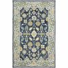 10' X 13' Navy And Blue Bohemian Rug