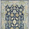 10' X 13' Navy And Blue Bohemian Rug