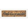 "Always Kiss Me Goodnight" By Gail Eads, Ready to Hang Framed Print, White Frame