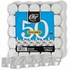 Ohr Tea Light Candles - 50 Pack - White Unscented