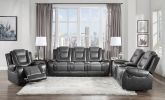 Modern Luxury Living Room Sofa Set 3pc Reclining Sofa Loveseat Glider