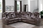 Luxury Living Room 3-Piece Power Reclining Sectional