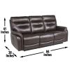 Fortuna Coffee 3 Piece Dual Power Reclining Set