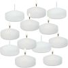 KBLLUNH 12 Pack White Unscented Floating Candles 2" Centerpieces, Weddings, Parties