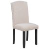 Modern 6-piece Dining Table w/4 Chairs & 1 Bench, w/Marbled Veneers, V-shaped Table Legs (White)