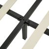 3 Pieces Bedroom Set. Queen Size Leather Upholstered Platform Bed, 2 Nightstands w/2 Drawers , Black