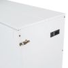 Full Size Murphy Wall Bed w/drawer, Sockets & USB Ports, Pulley Structure Design, White