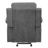 Grey Pillow Top Arms Glider Recliner