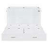 Full Size Murphy Wall Bed w/drawer, Sockets & USB Ports, Pulley Structure Design, White