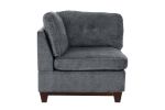 Corner Wedge Chair Ash Chenille Fabric 1pc Cushion Wedge