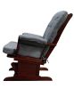 ACME Aeron Chair & Ottoman in Gray Microfiber & Cherry 59338
