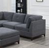 Corner Wedge Chair Ash Chenille Fabric 1pc Cushion Wedge