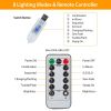 Butterfly Curtain String Lights USB Powered Colorful LED Fairy Lamps w/8 Modes