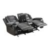Modern Luxury Living Room Sofa Set 3pc Reclining Sofa Loveseat Glider