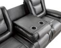 Modern Luxury Living Room Sofa Set 3pc Reclining Sofa Loveseat Glider