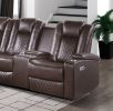 Luxury Living Room 3-Piece Power Reclining Sectional