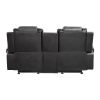 Modern Luxury Living Room Sofa Set 3pc Reclining Sofa Loveseat Glider