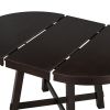 Farmhouse Round Extendable Dining Table with 16" (Espresso)