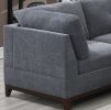 Corner Wedge Chair Ash Chenille Fabric 1pc Cushion Wedge
