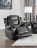 Modern Luxury Living Room Sofa Set 3pc Reclining Sofa Loveseat Glider