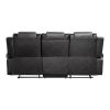 Modern Luxury Living Room Sofa Set 3pc Reclining Sofa Loveseat Glider