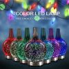 3D Fireworks Glass Vase Humidifier w/7 Color Led Night Light Aroma Essential Oil Diffuser Cool Mist