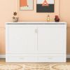 Full Size Murphy Wall Bed w/drawer, Sockets & USB Ports, Pulley Structure Design, White