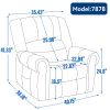 Power Lift Recliner Chair Heat Massage Dual Motor Infinite Position, Genuine Leather, USB Ports, Black