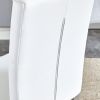 2-piece dining chair set, modern style kitchen soft cushion high backrest, with embedded buttons, metal leg office chair, suitable for restaurants