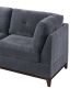 Corner Wedge Chair Ash Chenille Fabric 1pc Cushion Wedge