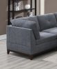 Corner Wedge Chair Ash Chenille Fabric 1pc Cushion Wedge