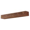 72" Rustic Wood Fireplace Mantel,Wall-Mounted & Floating Shelf for Home Decor