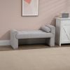 COOLMORE Modern Ottoman Bench, Bed stool made of loop gauze, End Bed Bench, Footrest for Bedroom, Living Room, End of Bed, Hallway