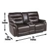 Fortuna Coffee 3 Piece Dual Power Reclining Set