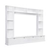 ON-TREND Large Wall Unit Entertainment Center w/Bookshelves TVs Up to 78'', w/Cabinets