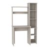 Versalles Writintg Desk, 2 Superior Shelves, Five Cubbies -Light Gray