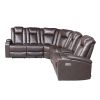 Luxury Living Room 3-Piece Power Reclining Sectional
