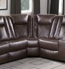 Luxury Living Room 3-Piece Power Reclining Sectional