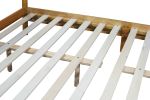 Queen Size, Solid Wooden Bed w/Teddy Velvet Cushion Headboard, Enhanced by Support Feet