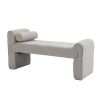 COOLMORE Modern Ottoman Bench, Bed stool made of loop gauze, End Bed Bench, Footrest for Bedroom, Living Room, End of Bed, Hallway
