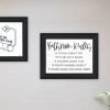 Trendy Decor 4U "Bathroom Rules" Framed Wall Art for Bathroom, Wall Art Print for Home Decor, Bathroom Wall Art by Imperfect Dust