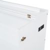 Full Size Murphy Wall Bed w/drawer, Sockets & USB Ports, Pulley Structure Design, White