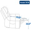 Power Lift Recliner Chair Heat Massage Dual Motor Infinite Position, Genuine Leather, USB Ports, Black