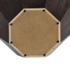 31.5 "Octagonal Black walnut Rubber wood Coffee Table